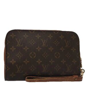 LOUIS VUITTON Monogram Orsay Clutch Bag M51790 LV Auth 105084